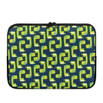 Little Green Dinosaur Pattern Print Laptop Sleeve