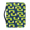 Little Green Dinosaur Pattern Print Leather Bible Cover