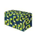 Little Green Dinosaur Pattern Print Leather Tissue Box Cover