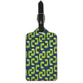 Little Green Dinosaur Pattern Print Luggage Tag