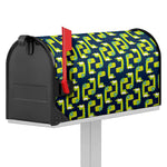 Little Green Dinosaur Pattern Print Mailbox Cover