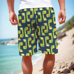 Little Green Dinosaur Pattern Print Men's Cargo Shorts
