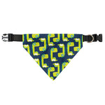 Little Green Dinosaur Pattern Print Over The Collar Dog Bandana