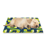 Little Green Dinosaur Pattern Print Pet Cooling Mat Cover