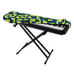 Little Green Dinosaur Pattern Print Piano Keyboard Cover