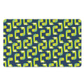 Little Green Dinosaur Pattern Print Polyester Doormat