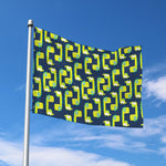 Little Green Dinosaur Pattern Print Polyester Flag