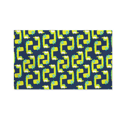 Little Green Dinosaur Pattern Print Polyester Flag