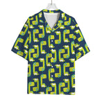 Little Green Dinosaur Pattern Print Rayon Hawaiian Shirt