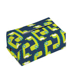 Little Green Dinosaur Pattern Print Rectangle Tissue Box Cover