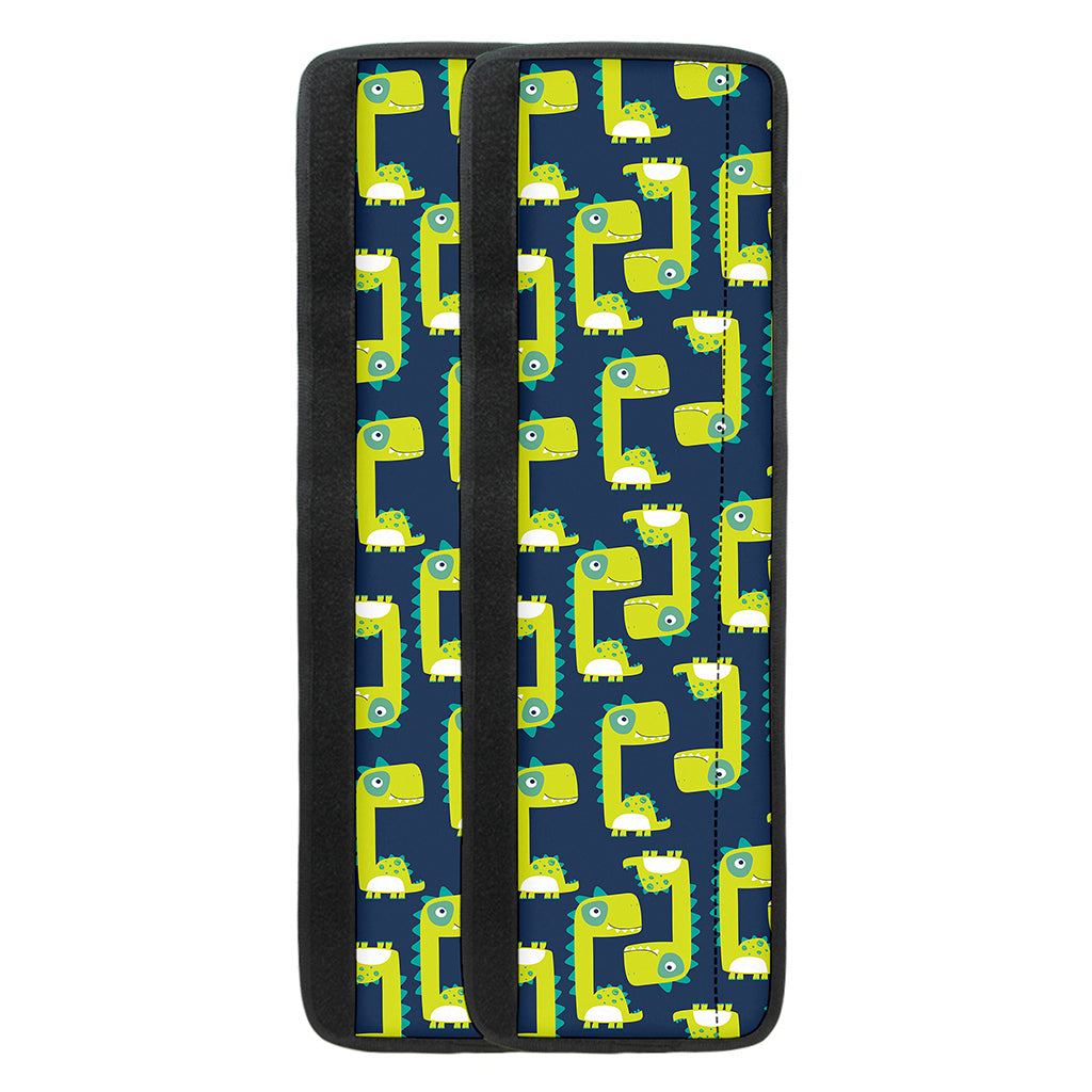 Little Green Dinosaur Pattern Print Refrigerator Handle Covers