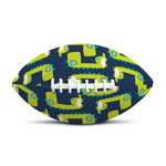 Little Green Dinosaur Pattern Print Rugby Ball