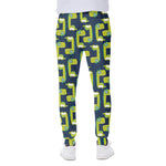Little Green Dinosaur Pattern Print Scuba Joggers