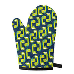 Little Green Dinosaur Pattern Print Single Oven Mitt