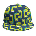 Little Green Dinosaur Pattern Print Snapback Cap