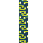 Little Green Dinosaur Pattern Print Table Runner