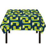 Little Green Dinosaur Pattern Print Tablecloth
