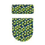 Little Green Dinosaur Pattern Print Toilet Lid And Tank Cover Set