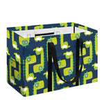 Little Green Dinosaur Pattern Print Utility Tote Bag