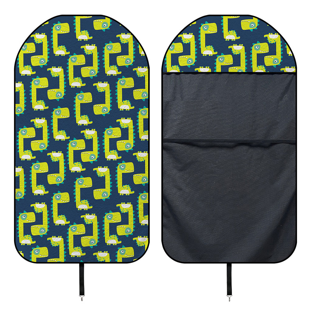 Little Green Dinosaur Pattern Print Waterproof Car Seat Cover