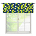 Little Green Dinosaur Pattern Print Window Valance
