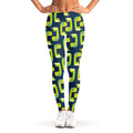 Little Green Dinosaur Pattern Print Women's Leggings