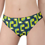 Little Green Dinosaur Pattern Print Women's Panties