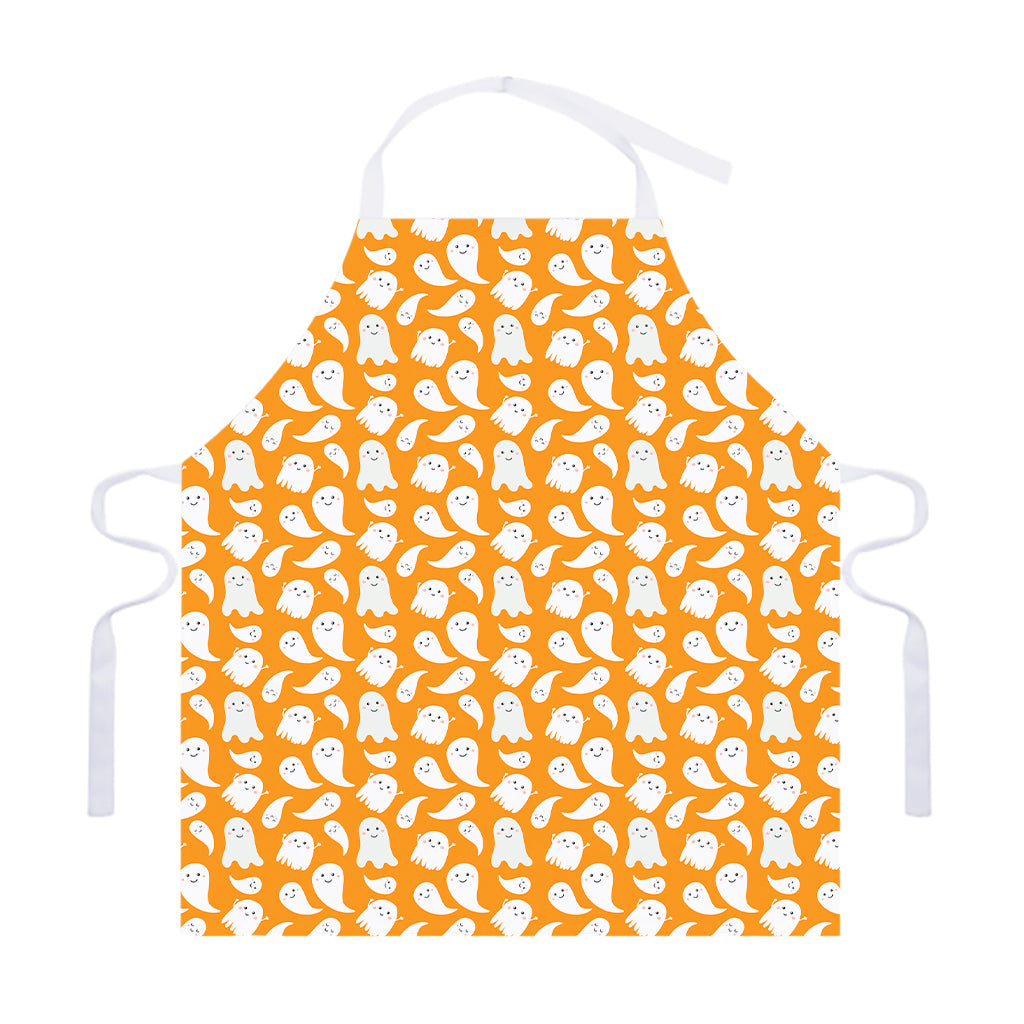 Little Halloween Ghost Pattern Print Adjustable Apron