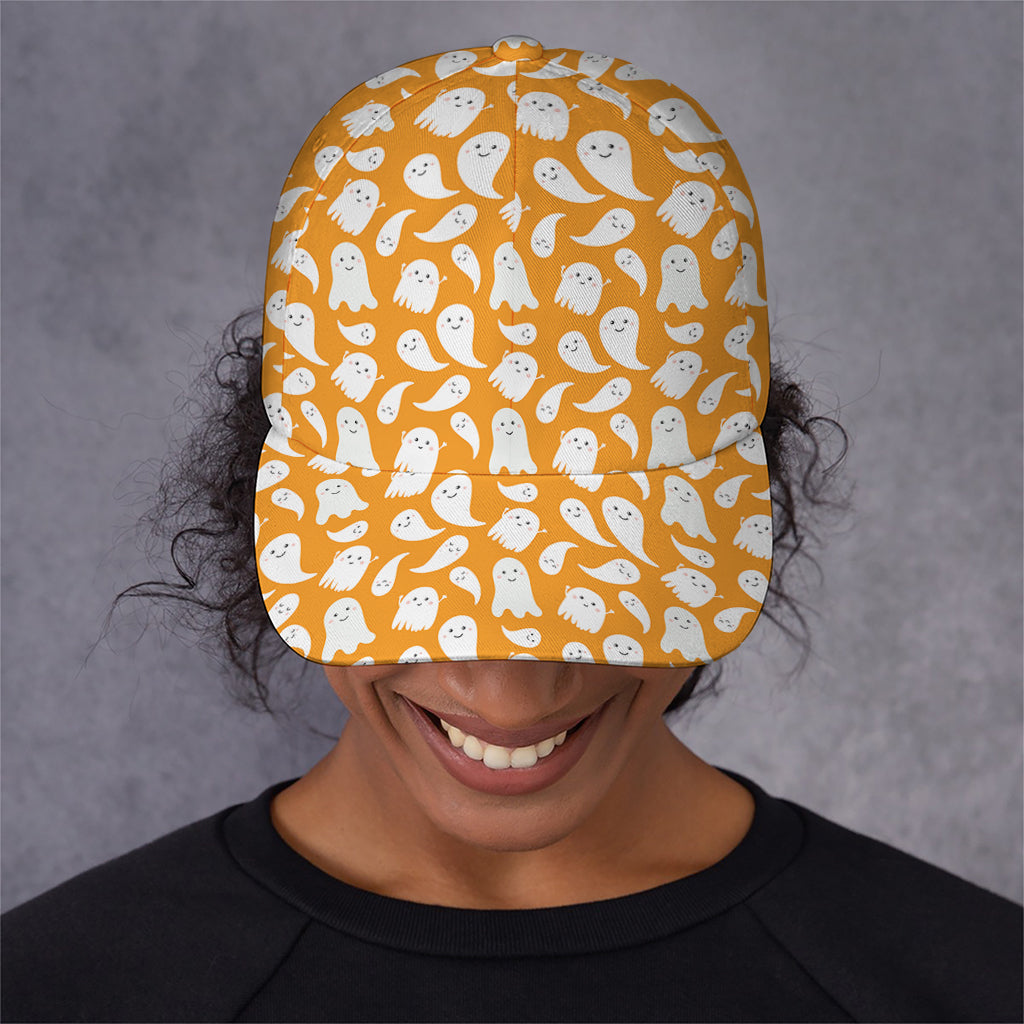 Little Halloween Ghost Pattern Print Baseball Cap