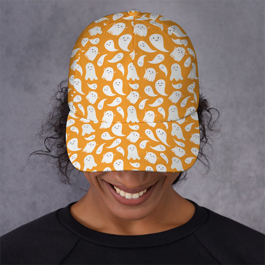 Little Halloween Ghost Pattern Print Baseball Cap