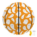 Little Halloween Ghost Pattern Print Basketball