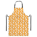 Little Halloween Ghost Pattern Print Bib Apron With Pocket