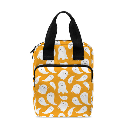 Little Halloween Ghost Pattern Print Bible Tote Bag