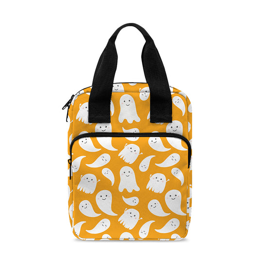 Little Halloween Ghost Pattern Print Bible Tote Bag