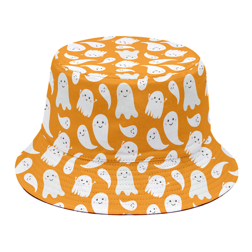 Little Halloween Ghost Pattern Print Bucket Hat
