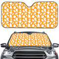Little Halloween Ghost Pattern Print Car Windshield Sun Shade