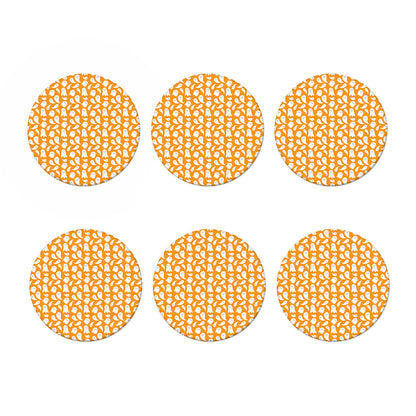 Little Halloween Ghost Pattern Print Coaster Set