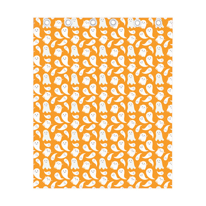 Little Halloween Ghost Pattern Print Curtain