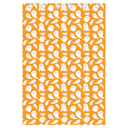 Little Halloween Ghost Pattern Print Curtain
