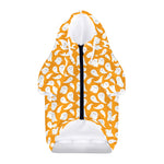 Little Halloween Ghost Pattern Print Dog Zip Up Hoodie