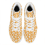 Little Halloween Ghost Pattern Print High Top Leather Sneakers