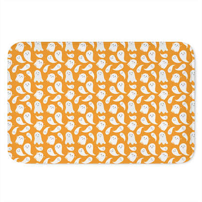 Little Halloween Ghost Pattern Print Indoor Door Mat