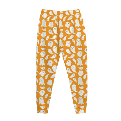 Little Halloween Ghost Pattern Print Jogger Pants