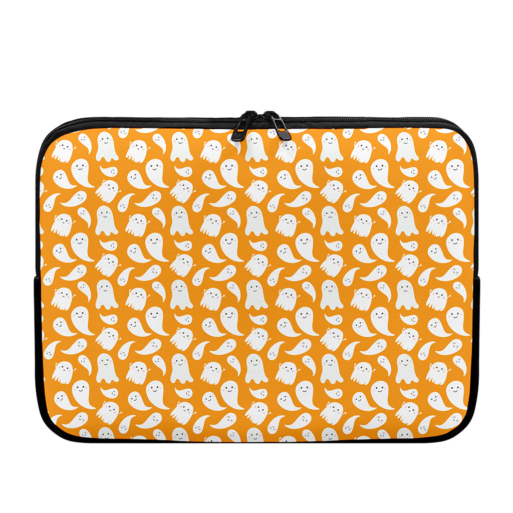 Little Halloween Ghost Pattern Print Laptop Sleeve