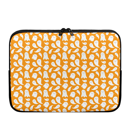 Little Halloween Ghost Pattern Print Laptop Sleeve
