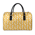 Little Halloween Ghost Pattern Print Leather Duffel Bag