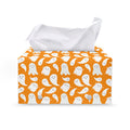 Little Halloween Ghost Pattern Print Leather Tissue Box Cover