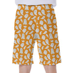 Little Halloween Ghost Pattern Print Men's Beach Shorts