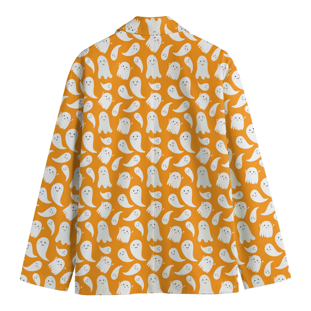 Little Halloween Ghost Pattern Print Men's Blazer