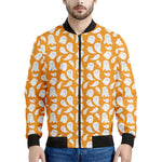 Little Halloween Ghost Pattern Print Men's Bomber Jacket